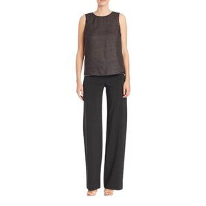 Piazza Sempione Black Wide Leg Pants